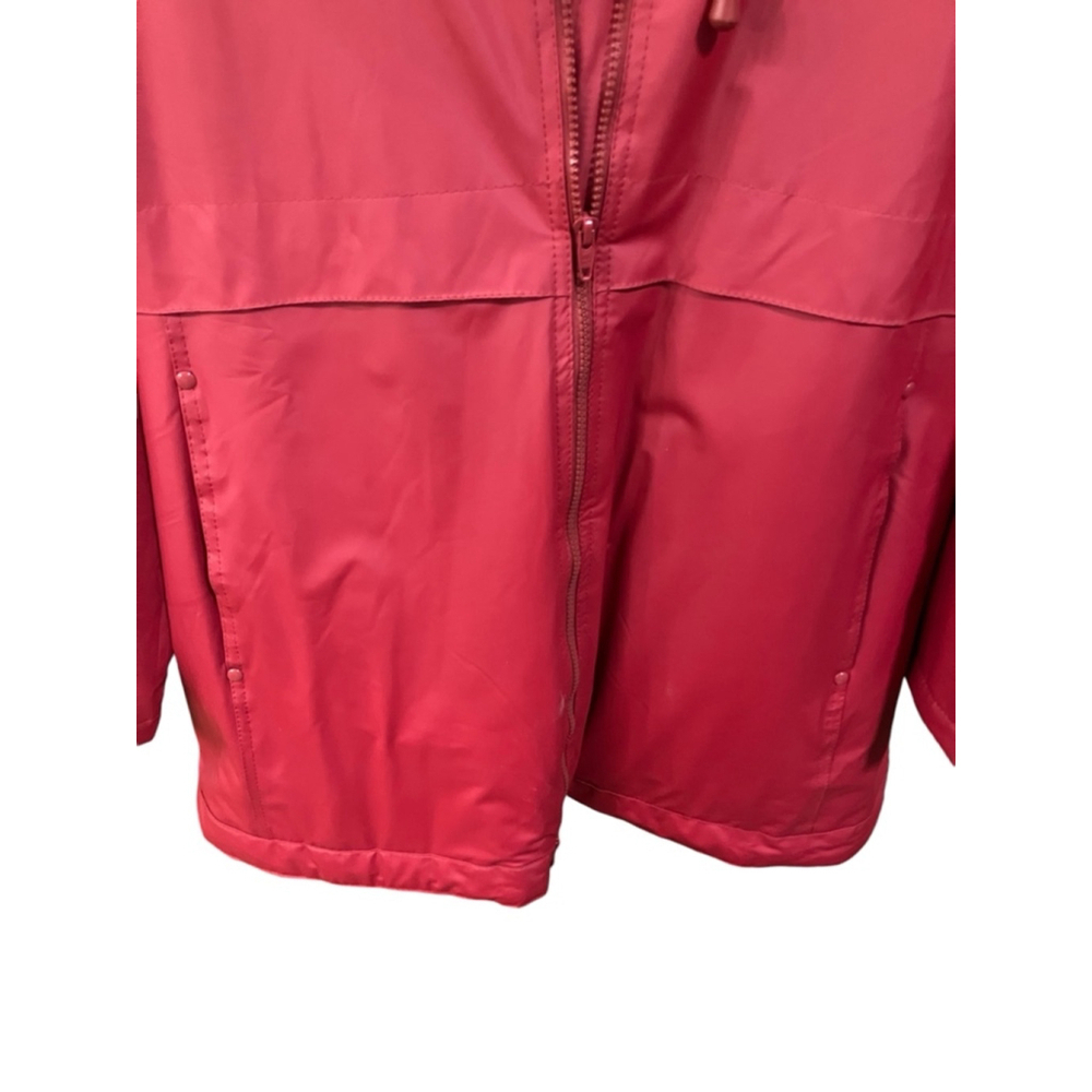 Misty Harbor Red Slicker Hooded Lined Raincoat XL - Picture 5 of 10